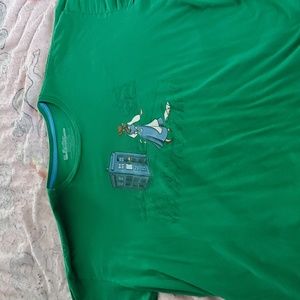 2xl green threadless adventure awaits tee shirt doctor who and belle
